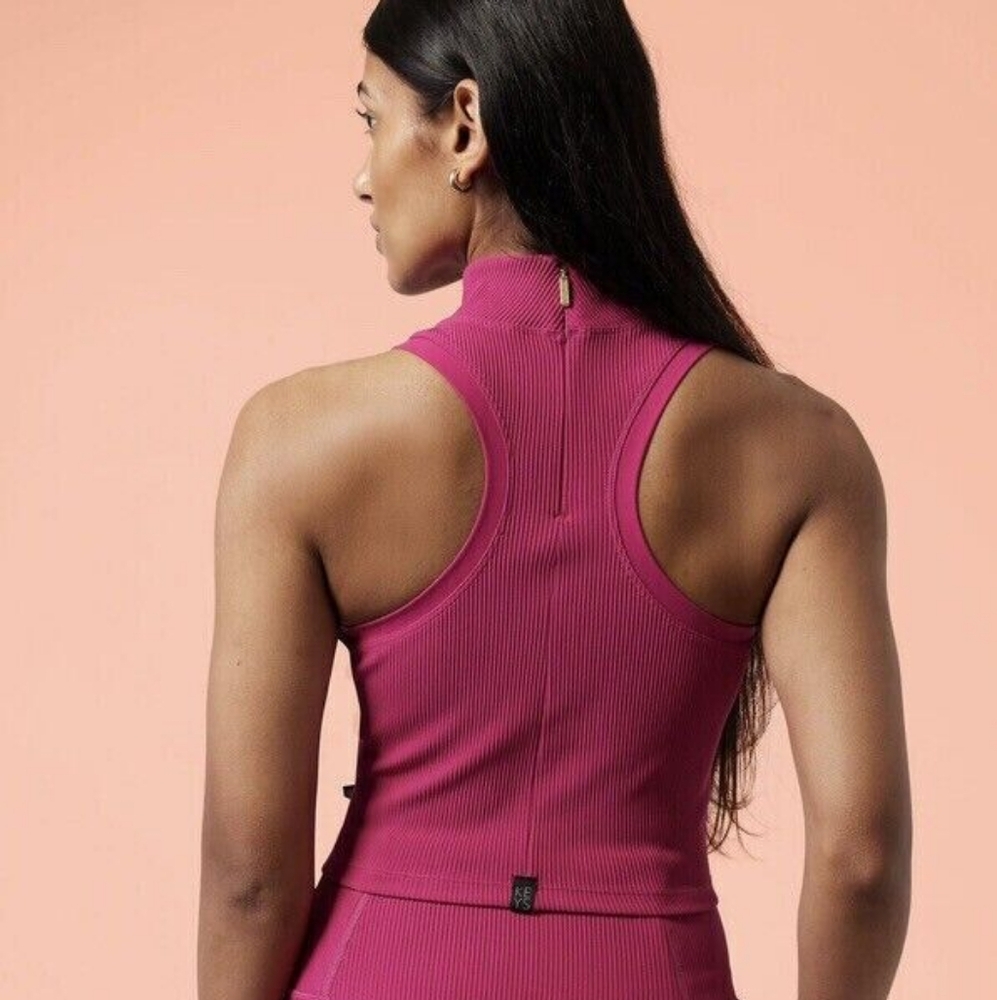Athleta × Alicia Keys Crop Ribbed Tank NWT